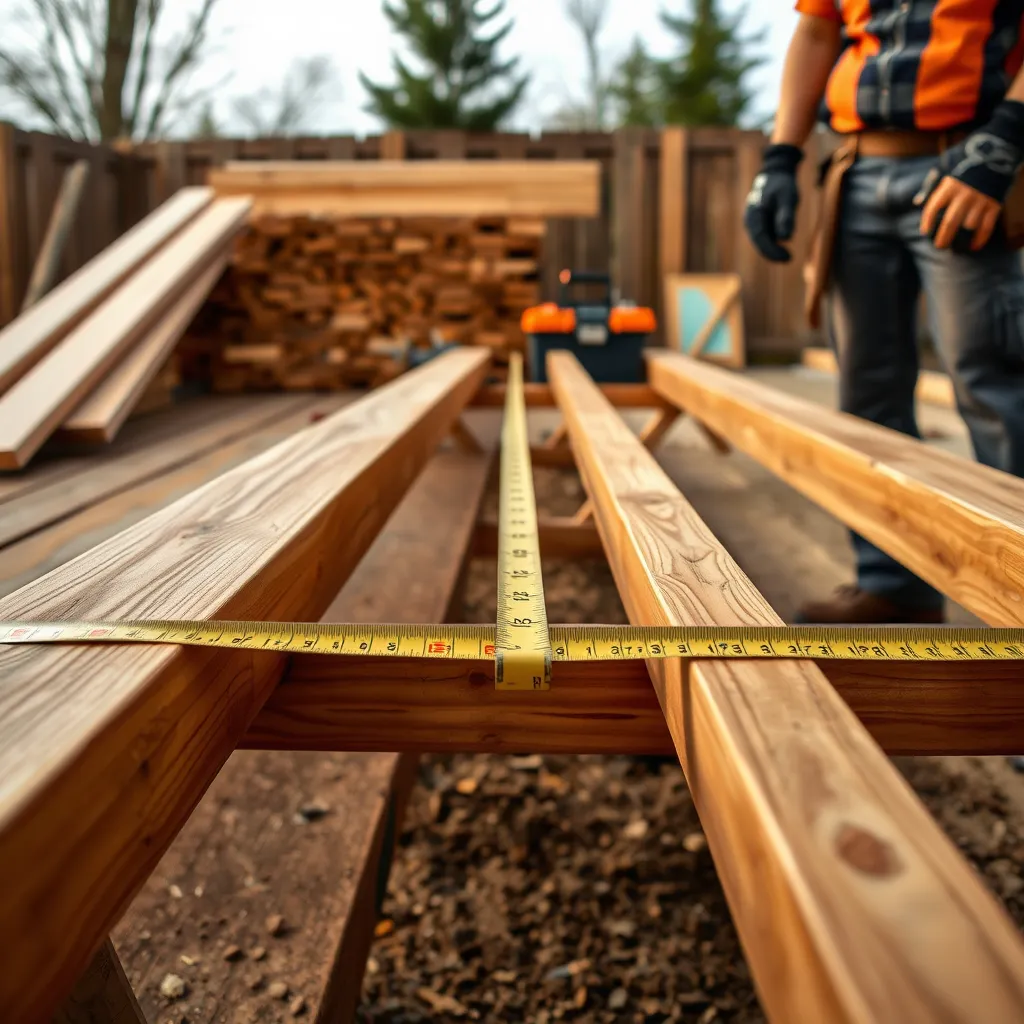 Rozstaw legarów pod taras – jakie wymiary są odpowiednie