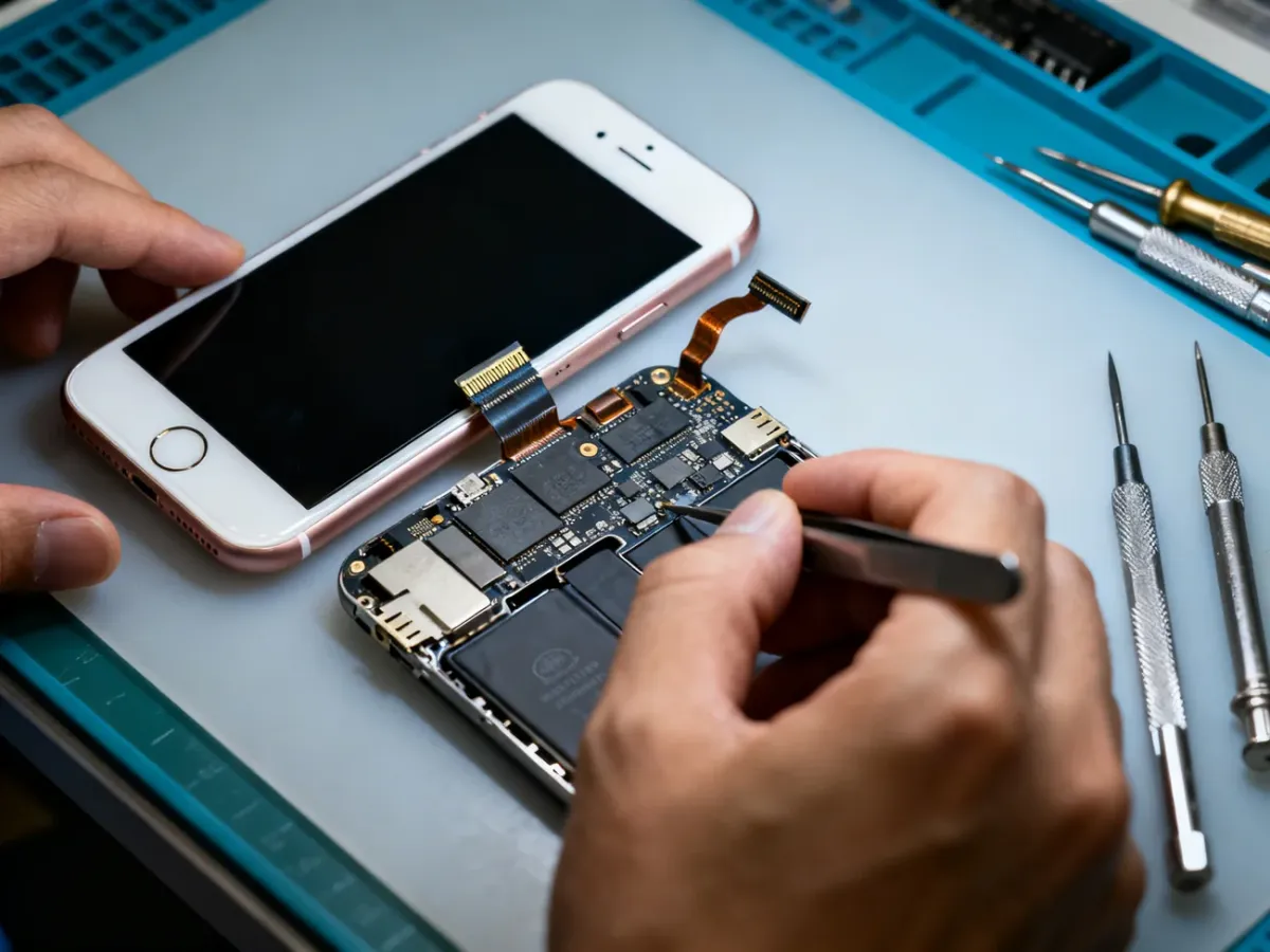 Diagnostyka płyty głównej i złącza ekranu iPhone’a 6