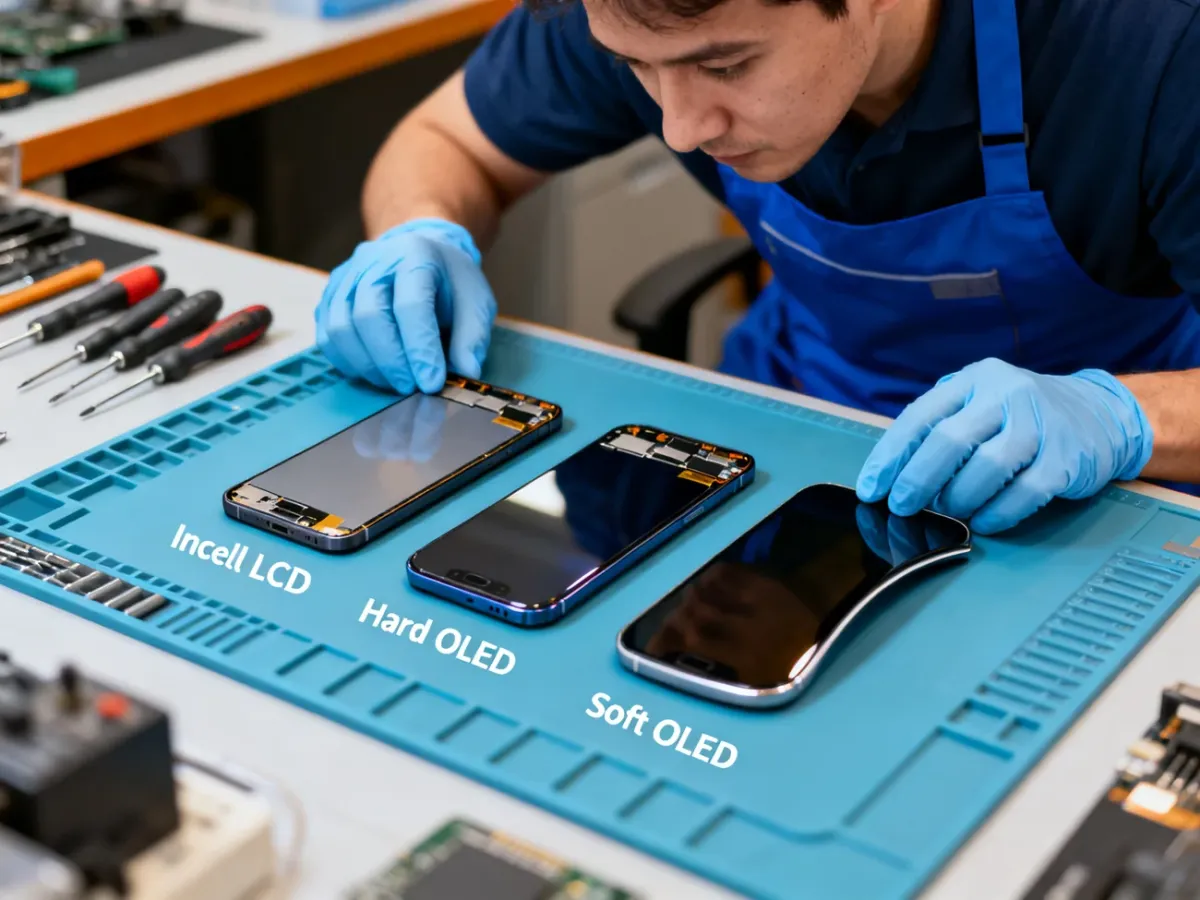 Porównanie różnych typów zamiennych wyświetlaczy do iPhone’a