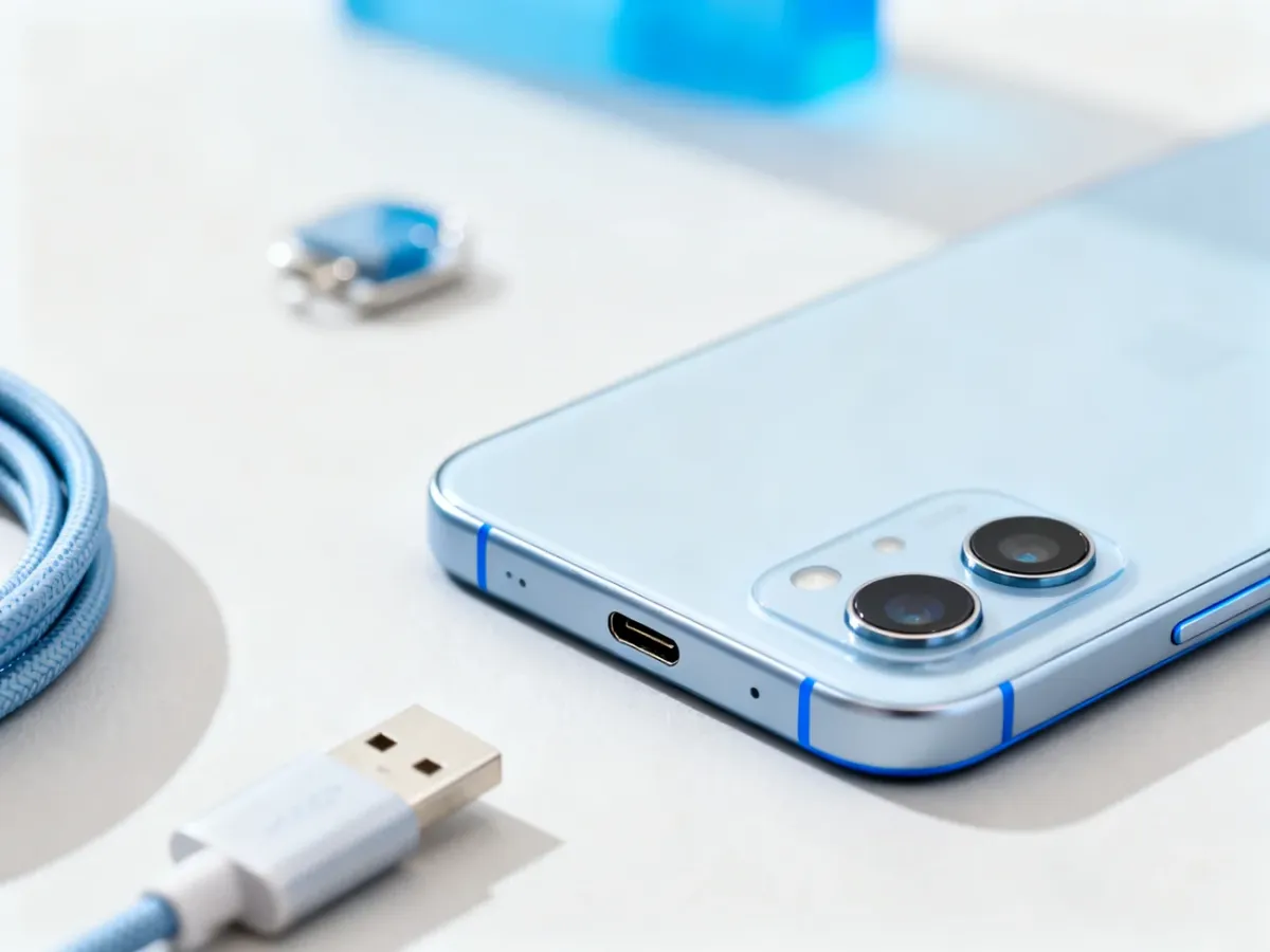Smartfon iPhone 15 z portem USB-C i aparatem