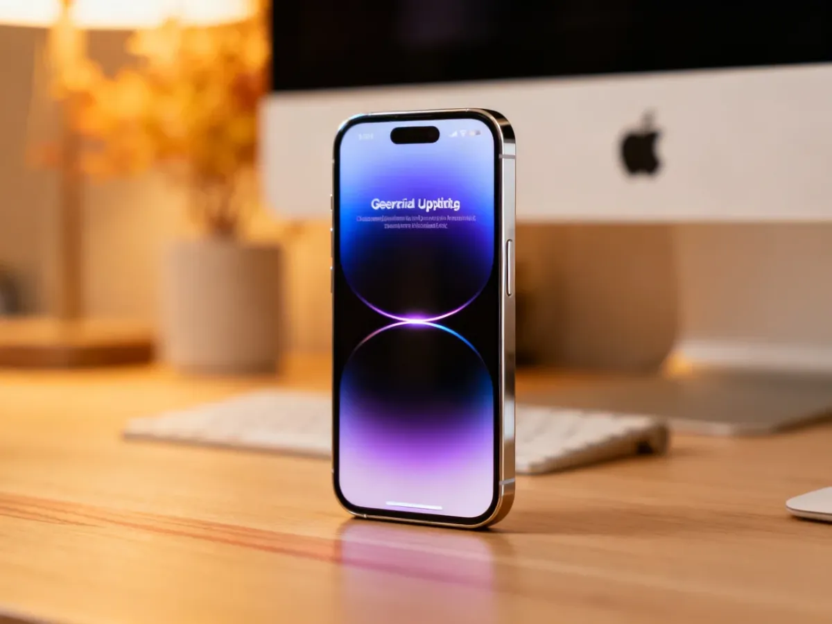 iPhone przygotowany do aktualizacji systemu iOS