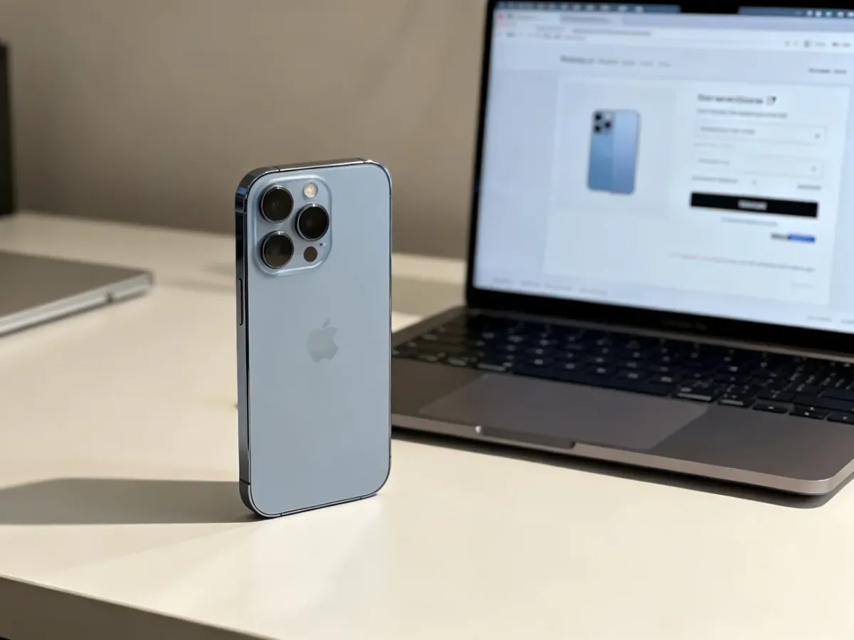 Smartfon iPhone 17 Pro przygotowany do zakupu online na raty