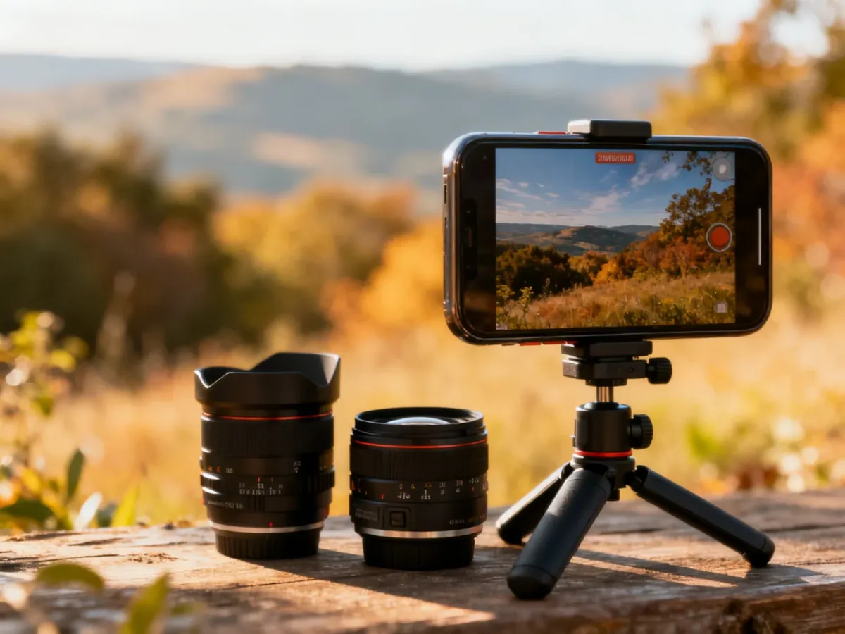 Smartfon używany do profesjonalnego fotografowania i nagrywania wideo