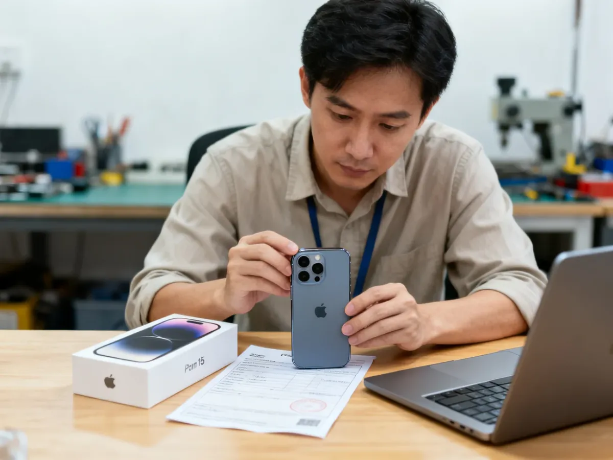 Sprawdzanie używanego iPhone’a 15 Pro przed zakupem