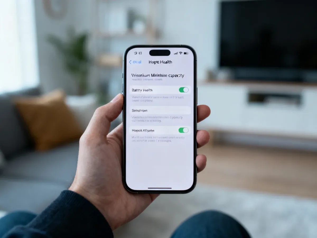 iPhone 13 Pro showing reduced battery health in the settings