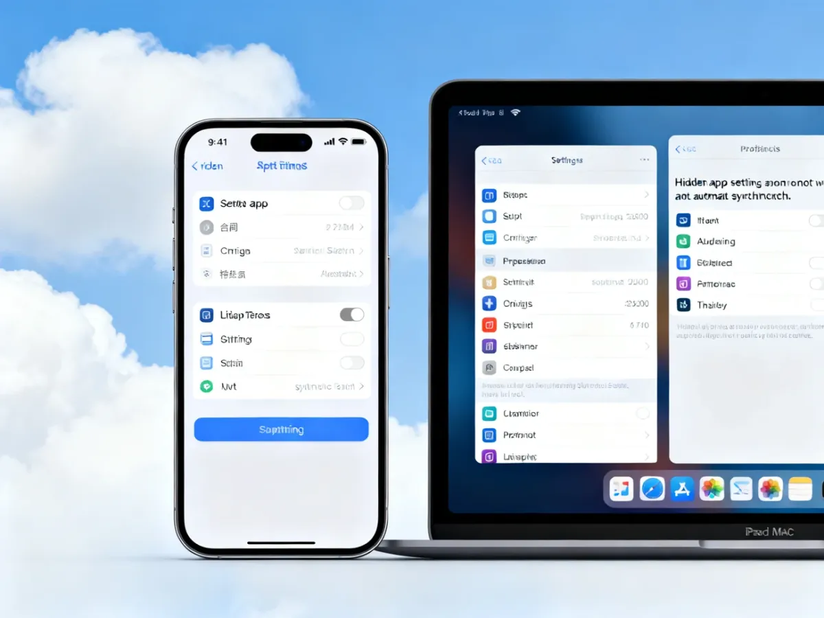 Hidden app settings limited to a single iPhone