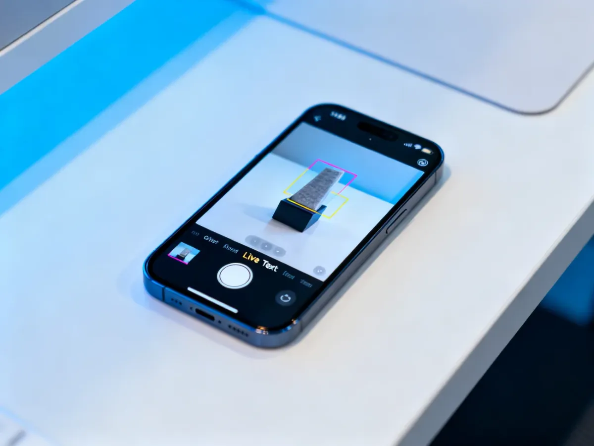 iPhone analizujący zdjęcie lub zatrzymane nagranie z wyodrębnionym obiektem