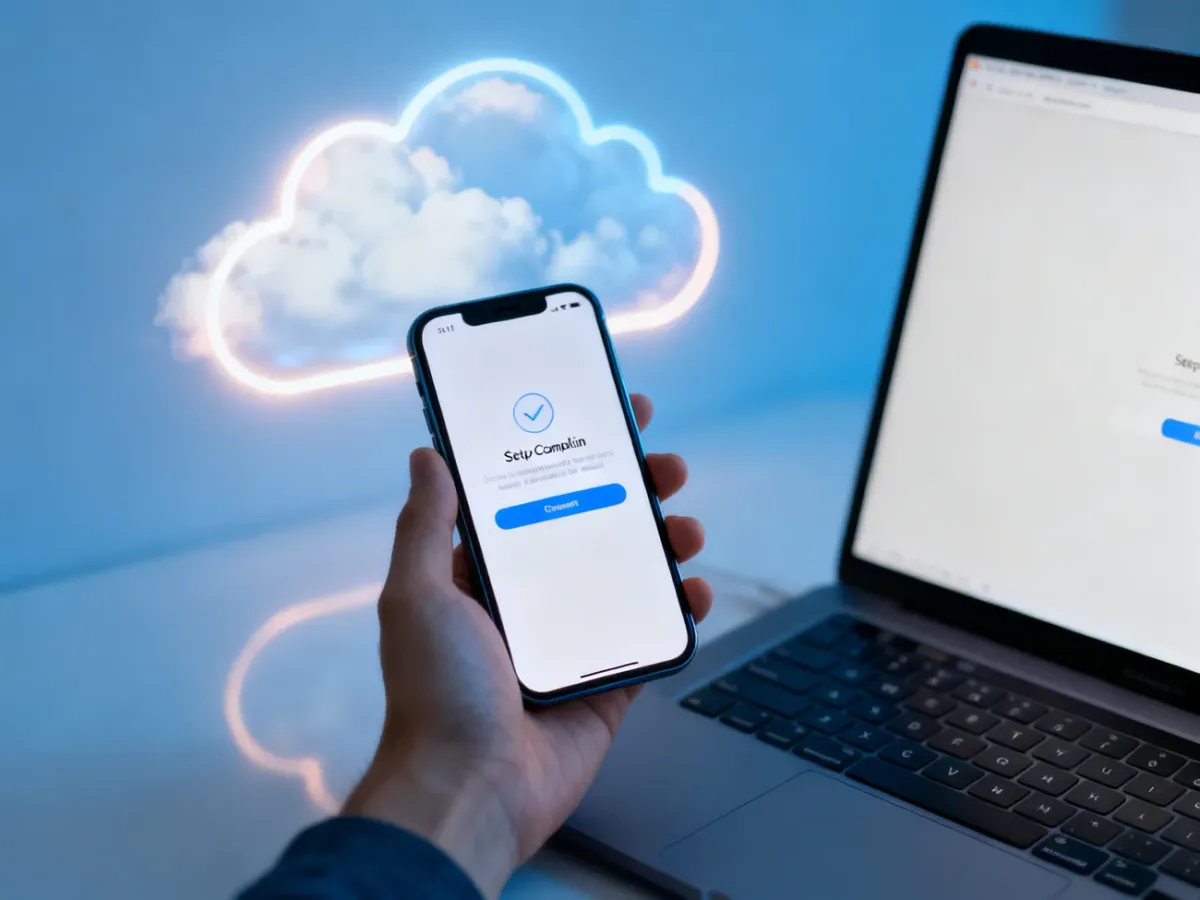 iPhone wymagający ponownego wymazania przed odtworzeniem kopii iCloud