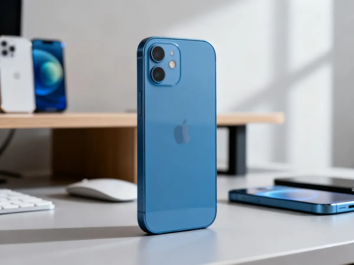 Używany iPhone 12 128GB na biurku