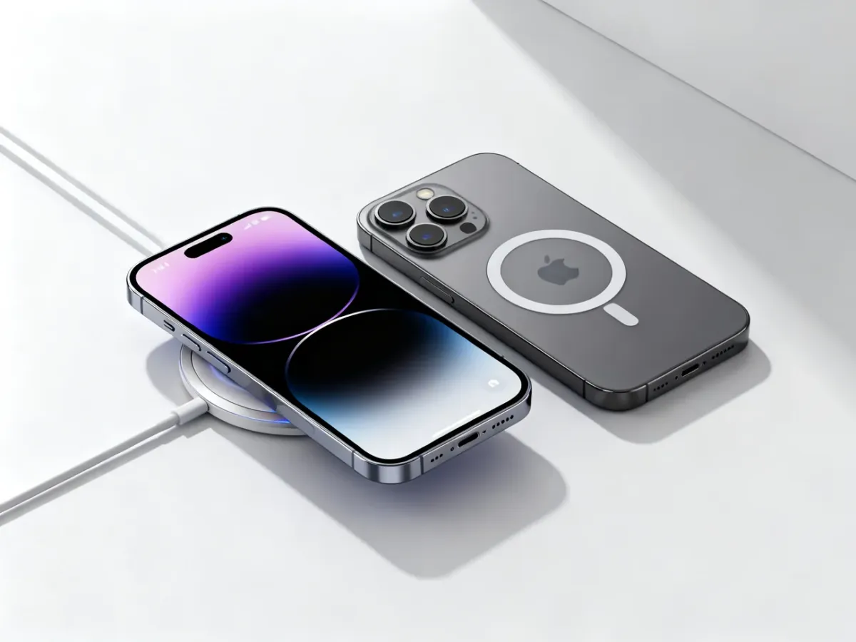 iPhone 14 i iPhone 14 Plus podczas ładowania bezprzewodowego