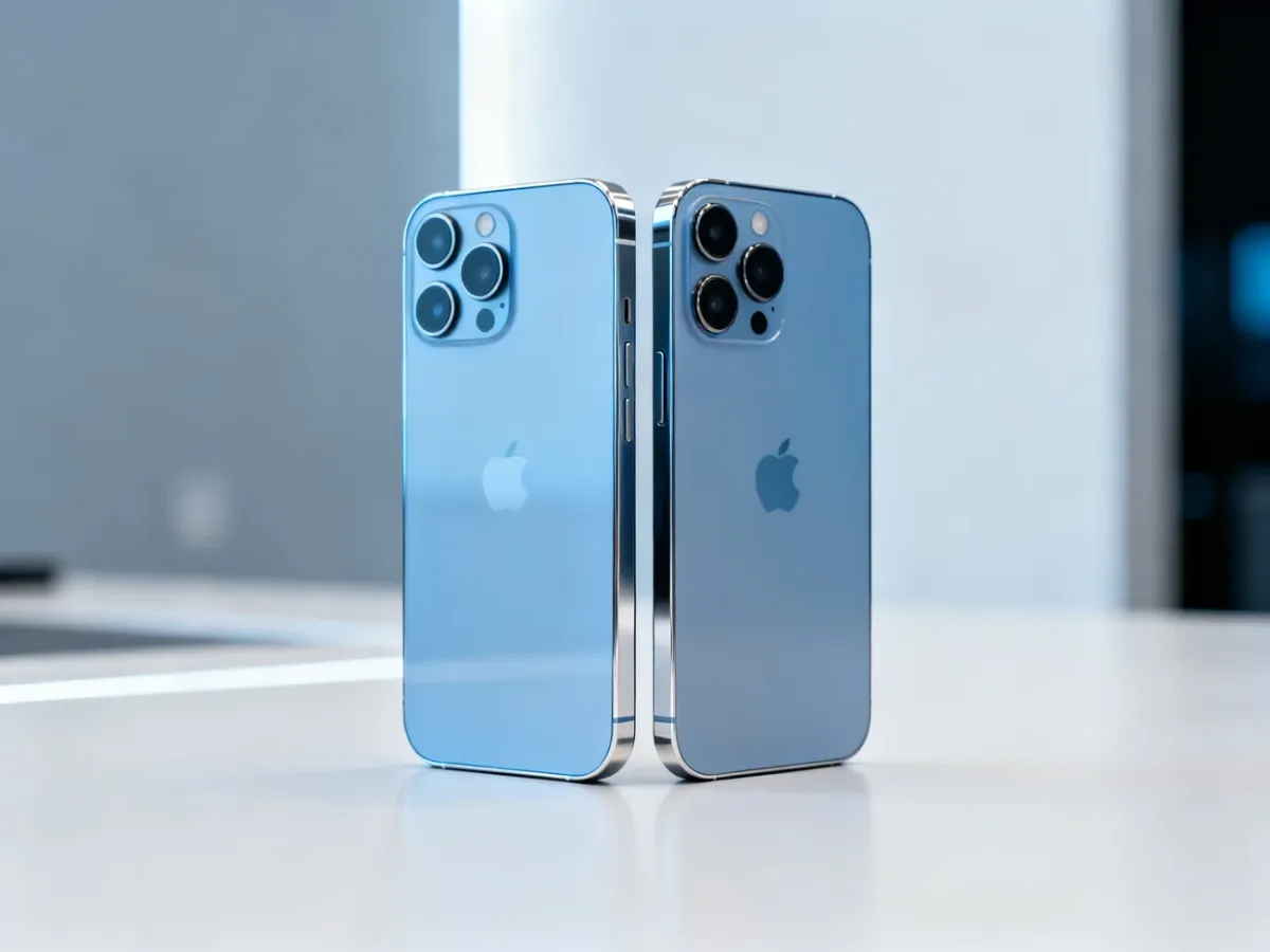 iPhone 12 i iPhone 12 Pro ustawione obok siebie