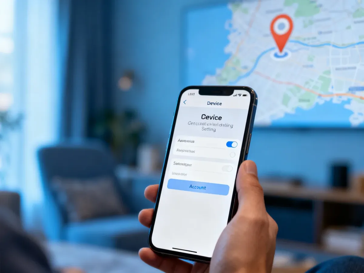 iPhone with device-finding settings enabled