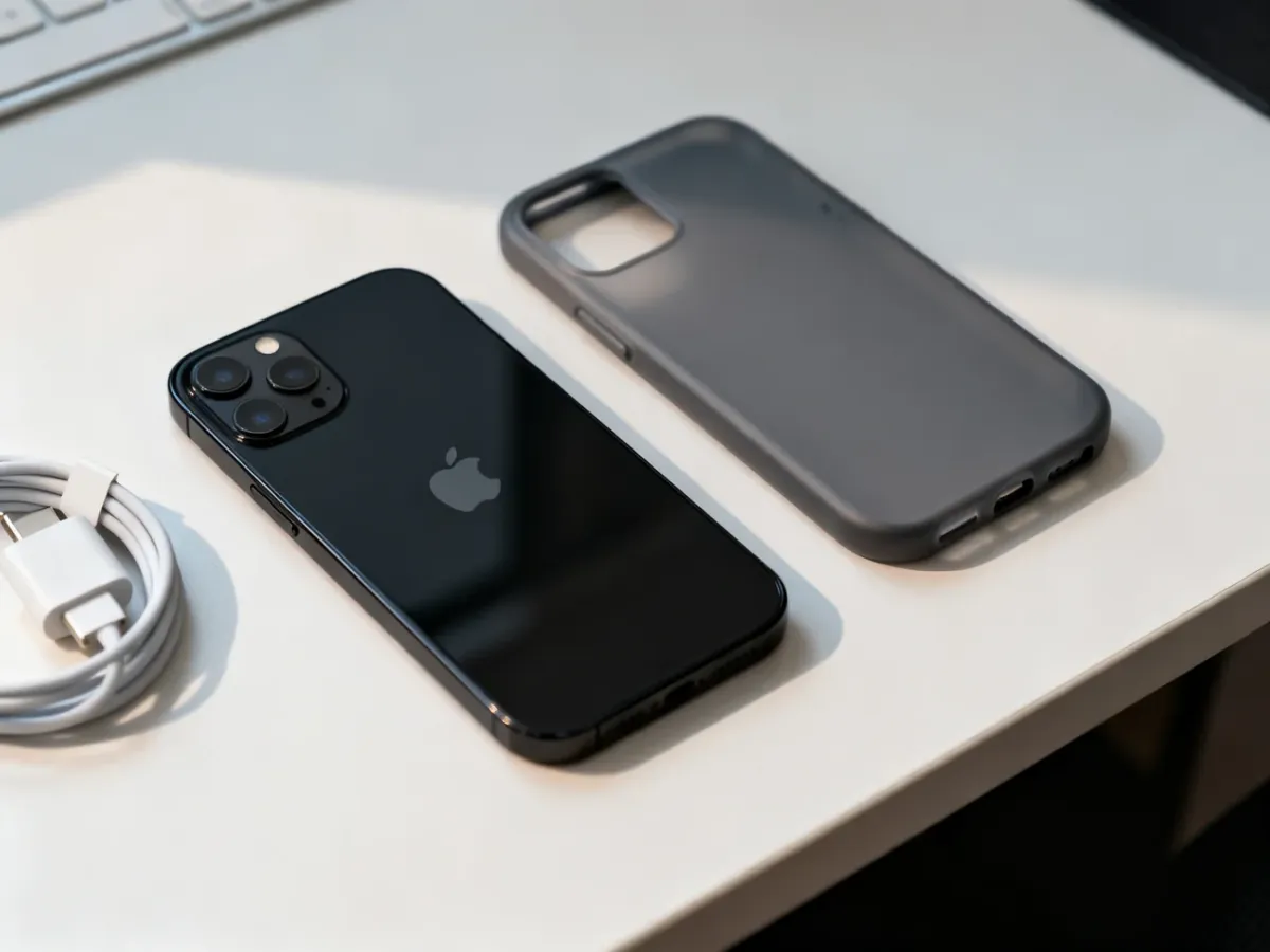 Czarny iPhone 12 przygotowany do zakupu jako używany lub odnowiony telefon
