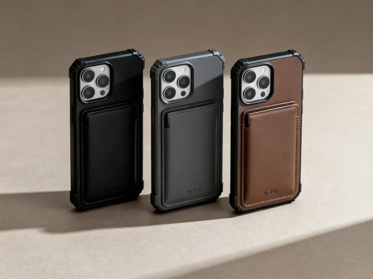 Trzy różne etui do iPhone’a 16 Plus: smukłe, pancerne i portfelowe