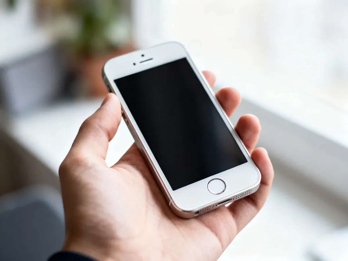 Kompaktowy iPhone SE 3. generacji trzymany w jednej dłoni