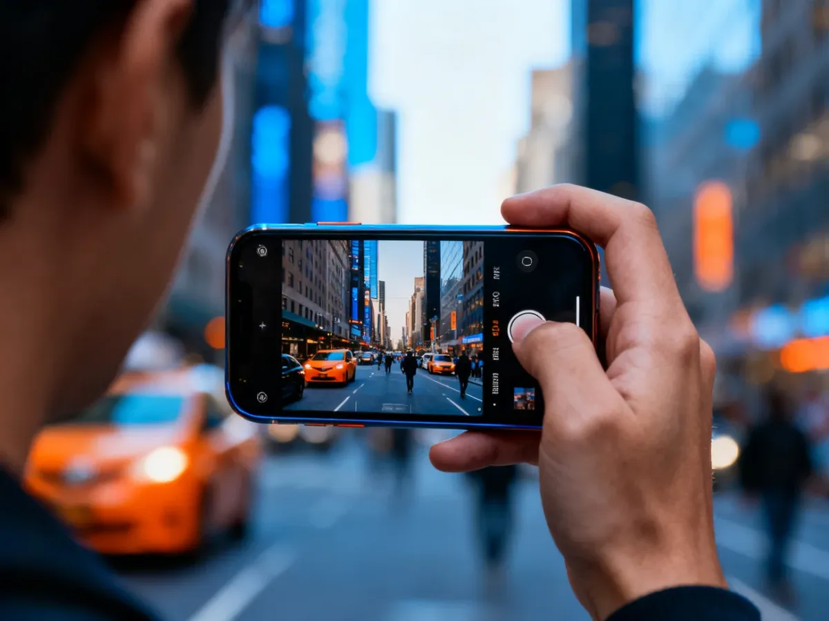 Fotografowanie ulicy z użyciem szybkich elementów sterowania aparatem